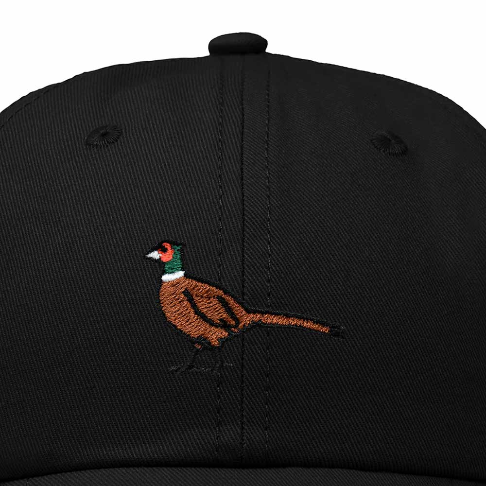 Dalix Ring Necked Pheasant South Dakota Embroidered Bird Cotton Baseball Cap Dad Hat Mens Womens Outdoor Summer in Black