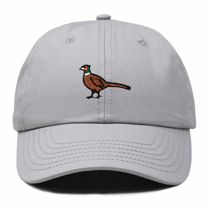 Dalix Ring Necked Pheasant South Dakota Embroidered Bird Cotton Baseball Cap Dad Hat Mens Womens Outdoor Summer in Gray