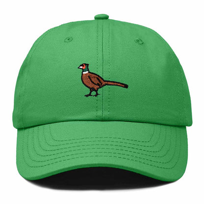 Dalix Ring Necked Pheasant South Dakota Embroidered Bird Cotton Baseball Cap Dad Hat Mens Womens Outdoor Summer in Kelly Green