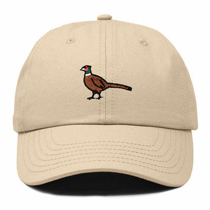 Dalix Ring Necked Pheasant South Dakota Embroidered Bird Cotton Baseball Cap Dad Hat Mens Womens Outdoor Summer in Khaki