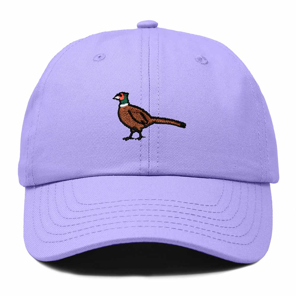 Dalix Ring Necked Pheasant South Dakota Embroidered Bird Cotton Baseball Cap Dad Hat Mens Womens Outdoor Summer in Lavender