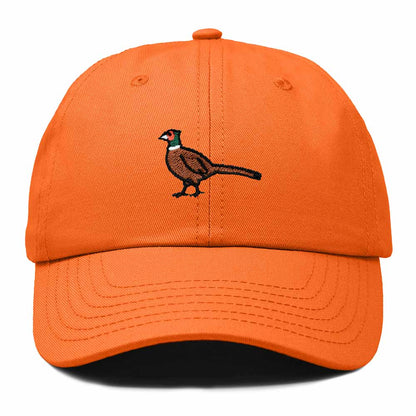 Dalix Ring Necked Pheasant South Dakota Embroidered Bird Cotton Baseball Cap Dad Hat Mens Womens Outdoor Summer in Orange