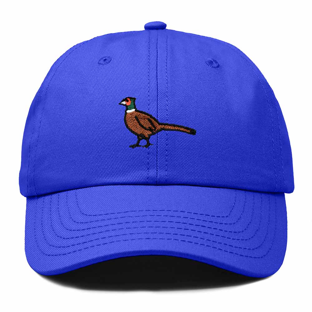 Dalix Ring Necked Pheasant South Dakota Embroidered Bird Cotton Baseball Cap Dad Hat Mens Womens Outdoor Summer in Royal Blue