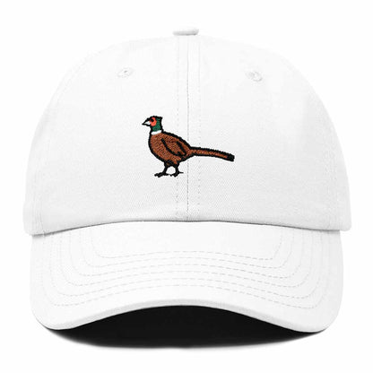 Dalix Ring Necked Pheasant South Dakota Embroidered Bird Cotton Baseball Cap Dad Hat Mens Womens Outdoor Summer in White