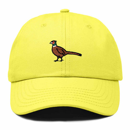 Dalix Ring Necked Pheasant South Dakota Embroidered Bird Cotton Baseball Cap Dad Hat Mens Womens Outdoor Summer in Yellow