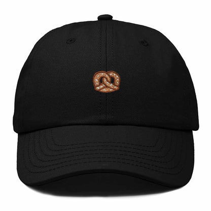 Dalix Pretzel Embroidered Dad Cap Adjustable Cotton Twill Baseball Hat Casual Relaxed Low Profile Cap Womens in Black