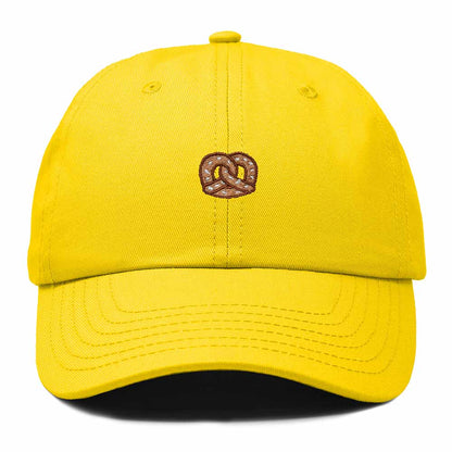 Dalix Pretzel Embroidered Dad Cap Adjustable Cotton Twill Baseball Hat Casual Relaxed Low Profile Cap Womens in Gold