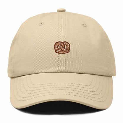 Dalix Pretzel Embroidered Dad Cap Adjustable Cotton Twill Baseball Hat Casual Relaxed Low Profile Cap Womens in Khaki