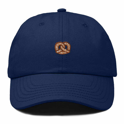 Dalix Pretzel Embroidered Dad Cap Adjustable Cotton Twill Baseball Hat Casual Relaxed Low Profile Cap Womens in Navy Blue