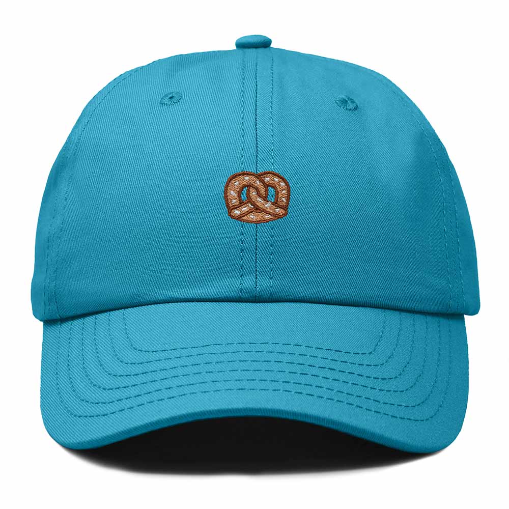 Dalix Pretzel Embroidered Dad Cap Adjustable Cotton Twill Baseball Hat Casual Relaxed Low Profile Cap Womens in Teal