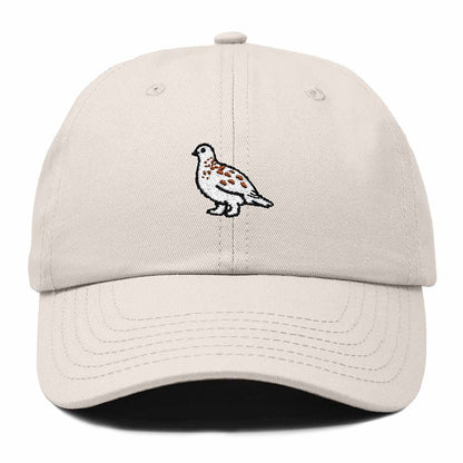 Dalix Willow Ptarmigan Alaska Embroidered Bird Cotton Baseball Cap Dad Hat Mens Womens Outdoor Summer in Beige