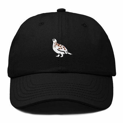 Dalix Willow Ptarmigan Alaska Embroidered Bird Cotton Baseball Cap Dad Hat Mens Womens Outdoor Summer in Black