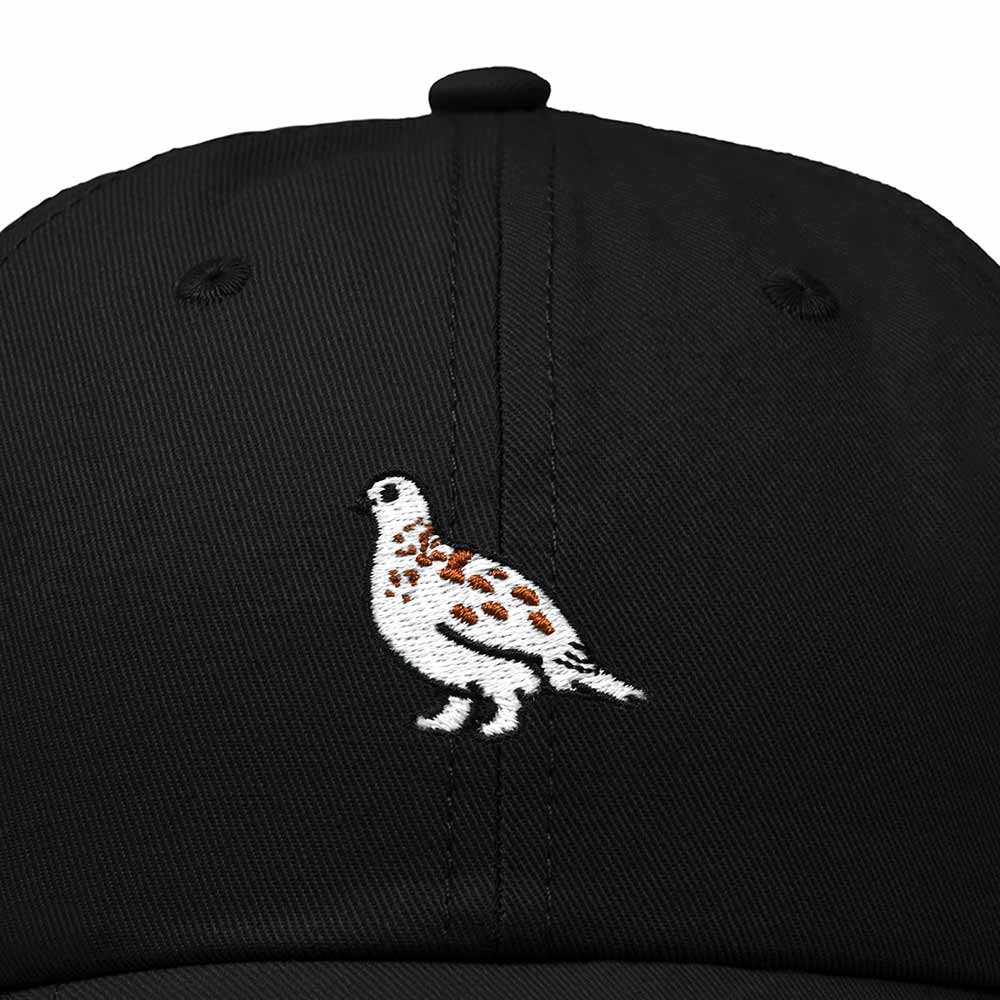 Dalix Willow Ptarmigan Alaska Embroidered Bird Cotton Baseball Cap Dad Hat Mens Womens Outdoor Summer in Black