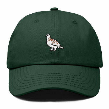 Dalix Willow Ptarmigan Alaska Embroidered Bird Cotton Baseball Cap Dad Hat Mens Womens Outdoor Summer in Dark Green