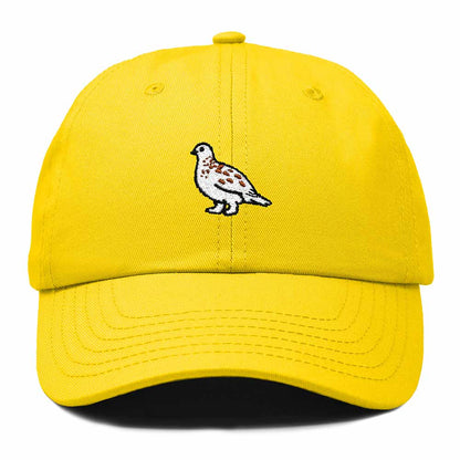 Dalix Willow Ptarmigan Alaska Embroidered Bird Cotton Baseball Cap Dad Hat Mens Womens Outdoor Summer in Gold