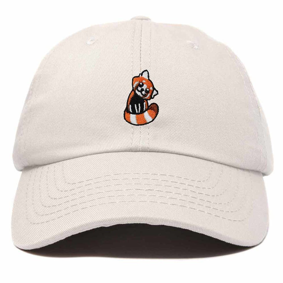 Dalix Red Panda Embroidered Cotton Dad Hat Cute Animal Adjustable