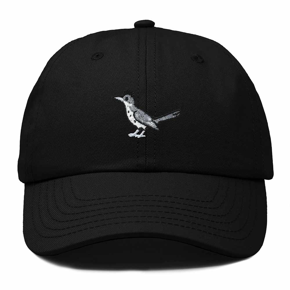 Dalix Greater Roadrunner New Mexico Embroidered Bird Cotton Baseball Cap Dad Hat Mens Womens Outdoor Summer in Black
