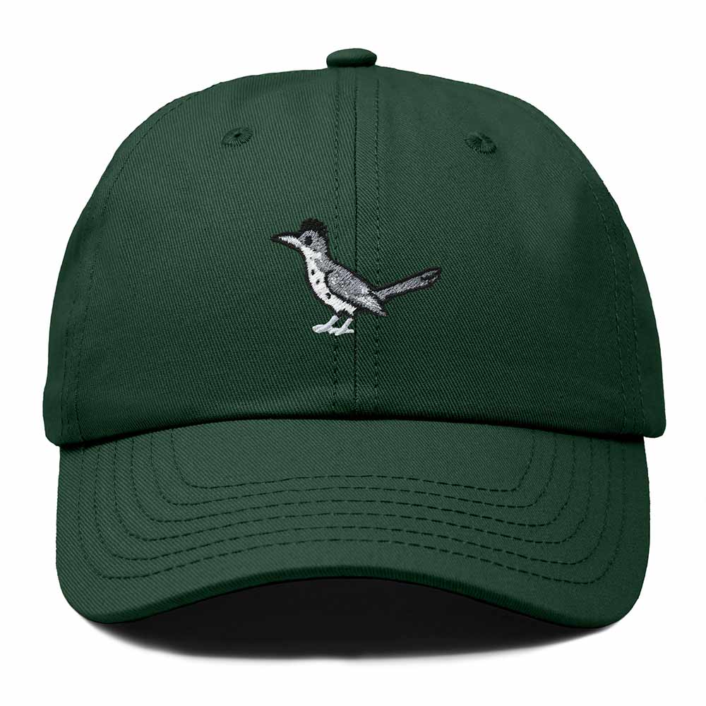 Dalix Greater Roadrunner New Mexico Embroidered Bird Cotton Baseball Cap Dad Hat Mens Womens Outdoor Summer in Dark Green