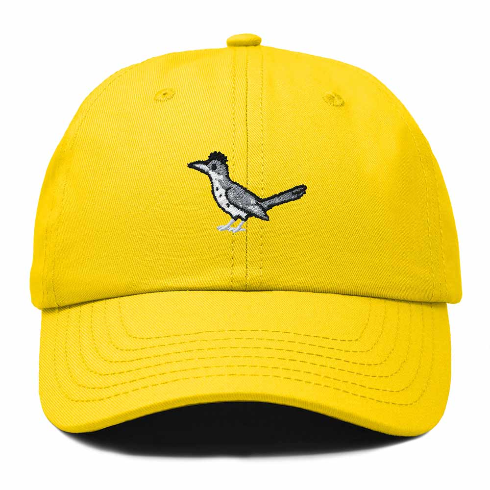 Dalix Greater Roadrunner New Mexico Embroidered Bird Cotton Baseball Cap Dad Hat Mens Womens Outdoor Summer in Gold