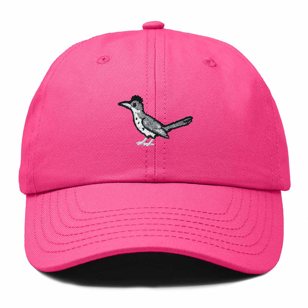 Dalix Greater Roadrunner New Mexico Embroidered Bird Cotton Baseball Cap Dad Hat Mens Womens Outdoor Summer in Hot Pink