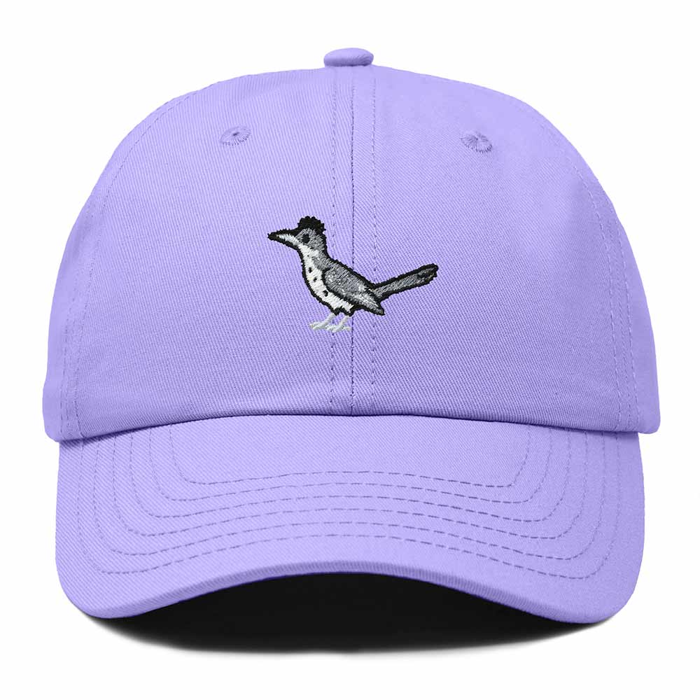 Dalix Greater Roadrunner New Mexico Embroidered Bird Cotton Baseball Cap Dad Hat Mens Womens Outdoor Summer in Lavender