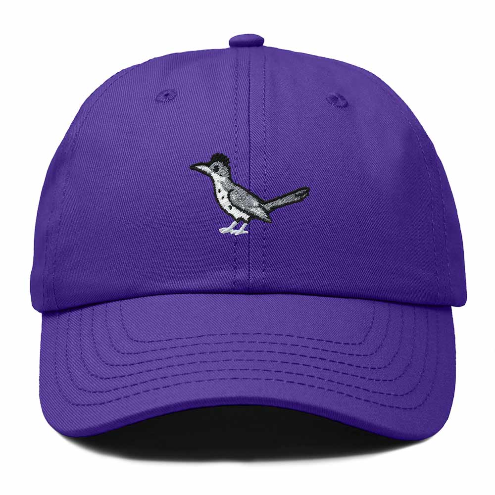 Dalix Greater Roadrunner New Mexico Embroidered Bird Cotton Baseball Cap Dad Hat Mens Womens Outdoor Summer in Purple