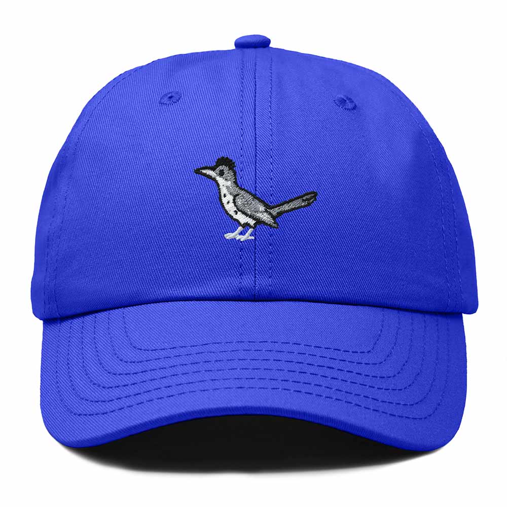Dalix Greater Roadrunner New Mexico Embroidered Bird Cotton Baseball Cap Dad Hat Mens Womens Outdoor Summer in Royal Blue