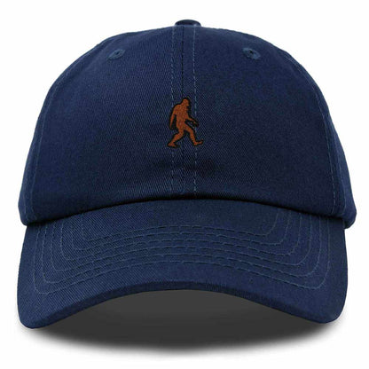 Dalix Sasquatch Embroidered Cap Cotton Baseball Summer Cool Dad Hat Mens in Navy Blue