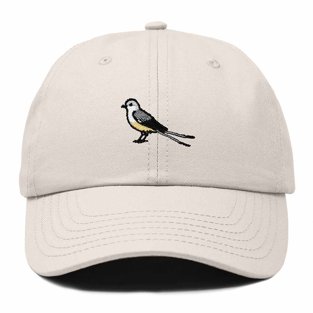 Dalix Scissor Tailed Flycatcher Oklahoma Embroidered Bird Cotton Baseball Cap Dad Hat Mens Womens Outdoor Summer in Beige