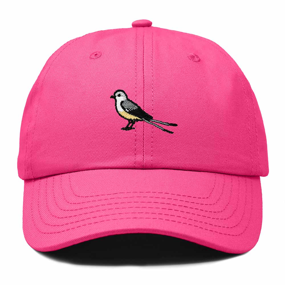 Dalix Scissor Tailed Flycatcher Oklahoma Embroidered Bird Cotton Baseball Cap Dad Hat Mens Womens Outdoor Summer in Hot Pink
