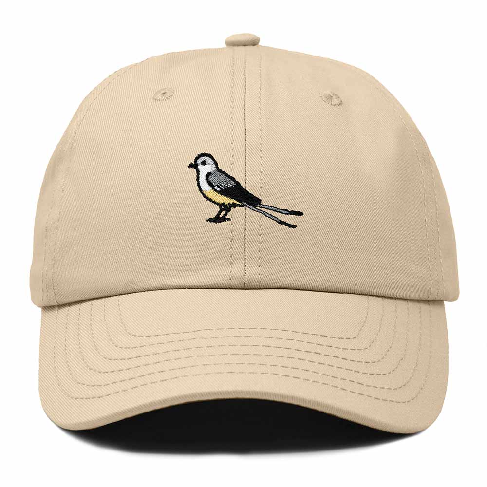Dalix Scissor Tailed Flycatcher Oklahoma Embroidered Bird Cotton Baseball Cap Dad Hat Mens Womens Outdoor Summer in Khaki