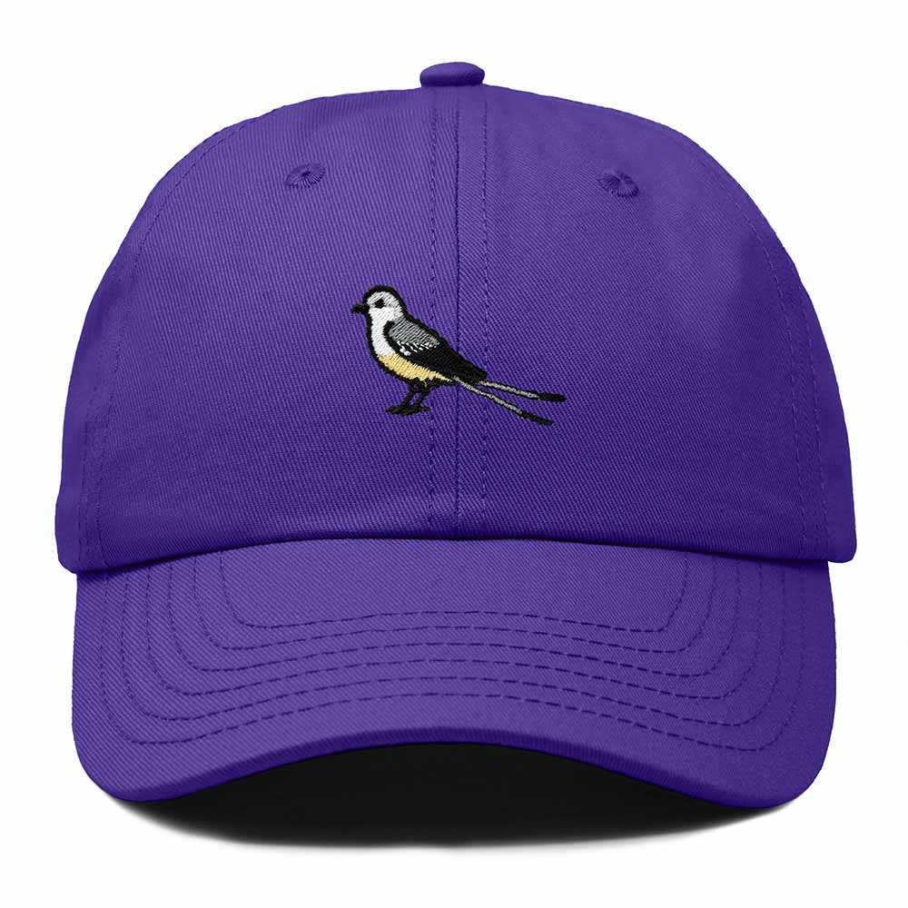 Dalix Scissor Tailed Flycatcher Oklahoma Embroidered Bird Cotton Baseball Cap Dad Hat Mens Womens Outdoor Summer in Purple