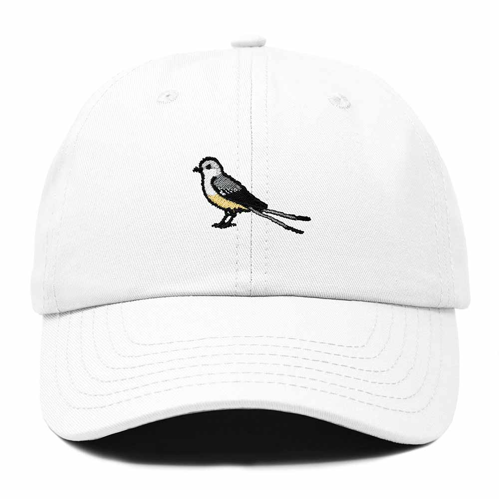 Dalix Scissor Tailed Flycatcher Oklahoma Embroidered Bird Cotton Baseball Cap Dad Hat Mens Womens Outdoor Summer in White