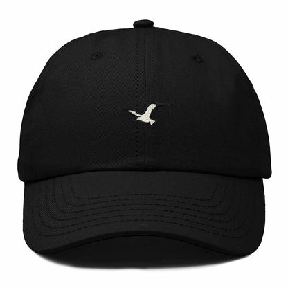 Dalix Seagull Bird Embroidered Dad Hat Adjustable Cotton Twill Baseball Cap Cute Casual for Women in Black