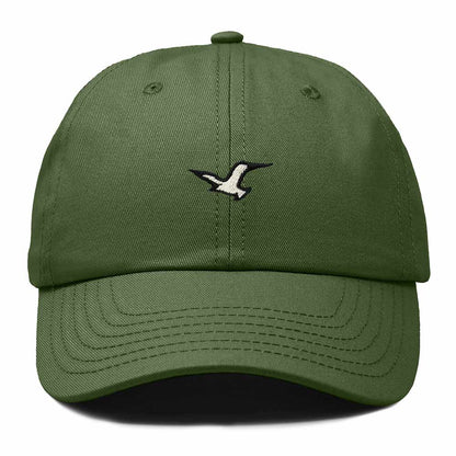 Dalix Seagull Bird Embroidered Dad Hat Adjustable Cotton Twill Baseball Cap Cute Casual for Women in Olive