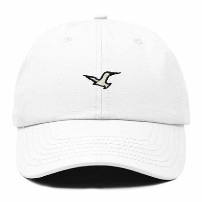 Dalix Seagull Bird Embroidered Dad Hat Adjustable Cotton Twill Baseball Cap Cute Casual for Women in White