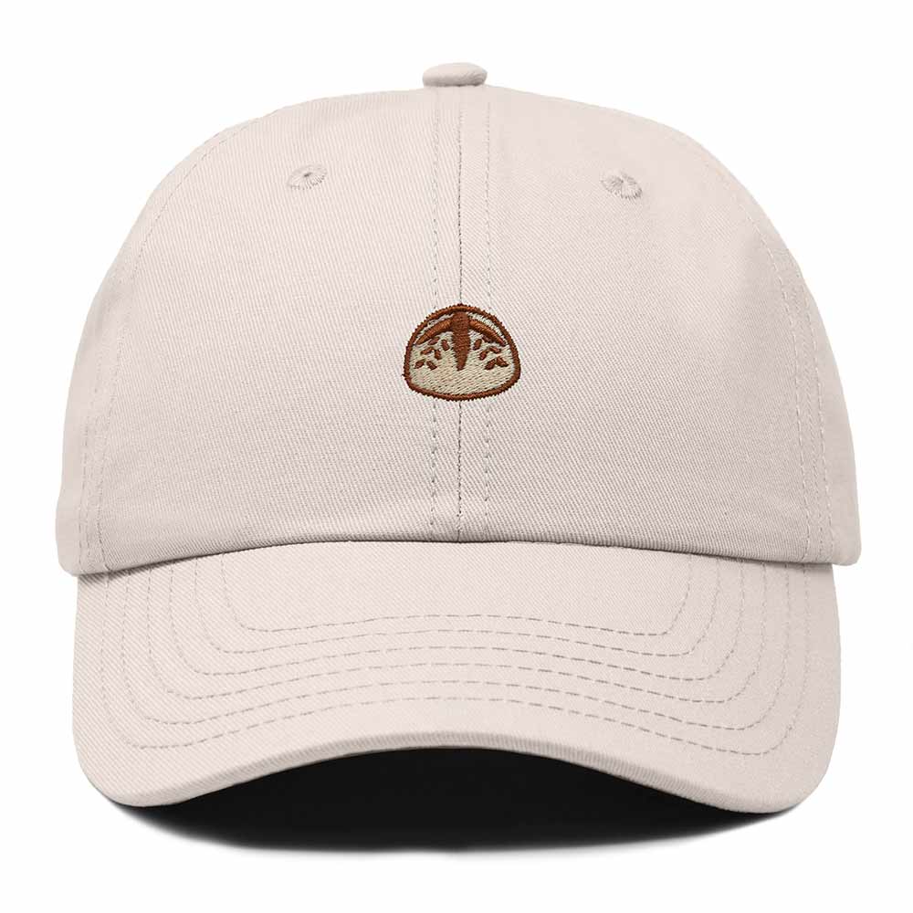 Dalix Sourdough Bread Embroidery Baseball Cap Adjustable Low Profile Cotton Twill Dad Hat Womens in Beige