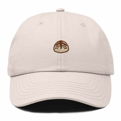 Dalix Sourdough Bread Embroidery Baseball Cap Adjustable Low Profile Cotton Twill Dad Hat Womens in Beige