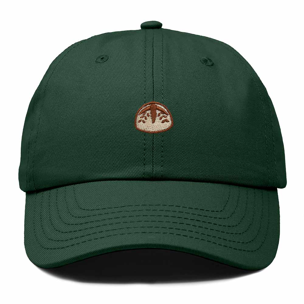Dalix Sourdough Bread Embroidery Baseball Cap Adjustable Low Profile Cotton Twill Dad Hat Womens in Dark Green