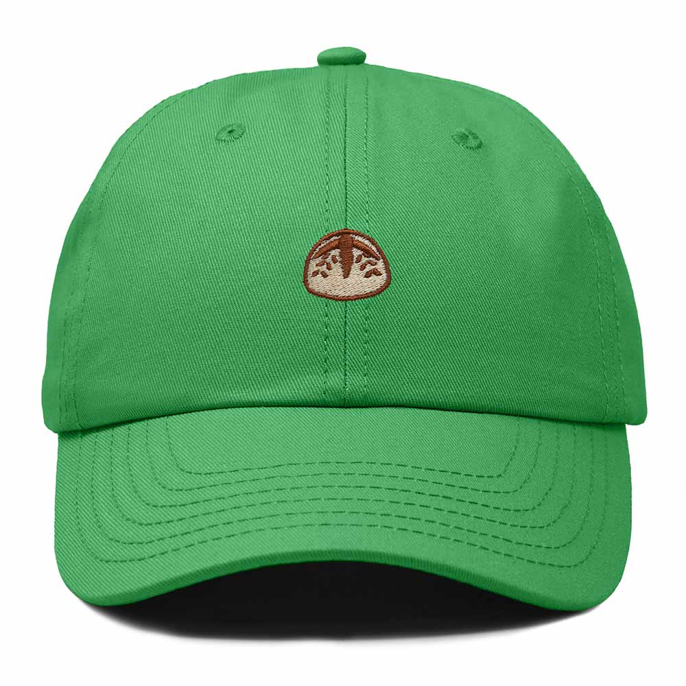 Dalix Sourdough Bread Embroidery Baseball Cap Adjustable Low Profile Cotton Twill Dad Hat Womens in Kelly Green