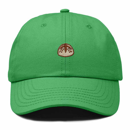 Dalix Sourdough Bread Embroidery Baseball Cap Adjustable Low Profile Cotton Twill Dad Hat Womens in Kelly Green