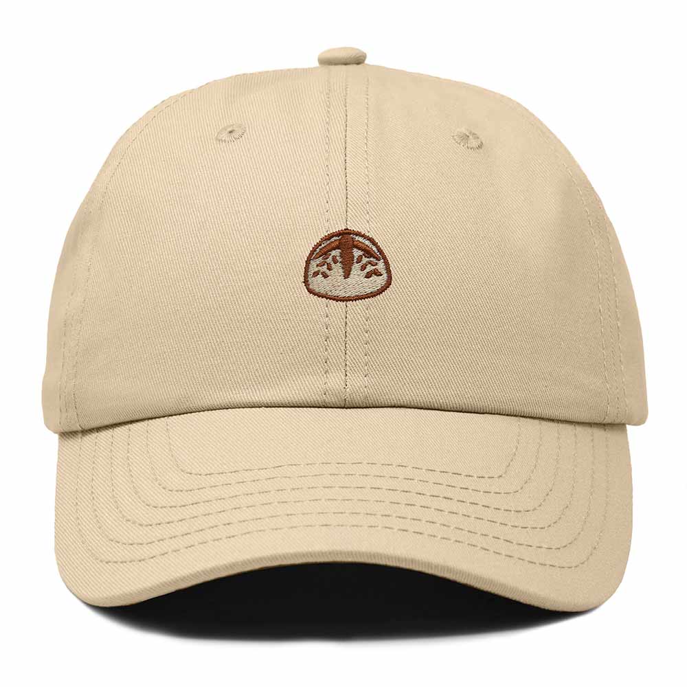 Dalix Sourdough Bread Embroidery Baseball Cap Adjustable Low Profile Cotton Twill Dad Hat Womens in Khaki