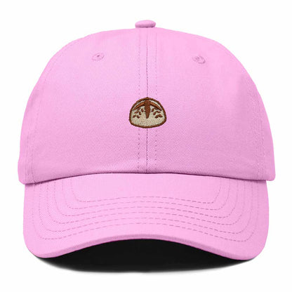 Dalix Sourdough Bread Embroidery Baseball Cap Adjustable Low Profile Cotton Twill Dad Hat Womens in Light Pink