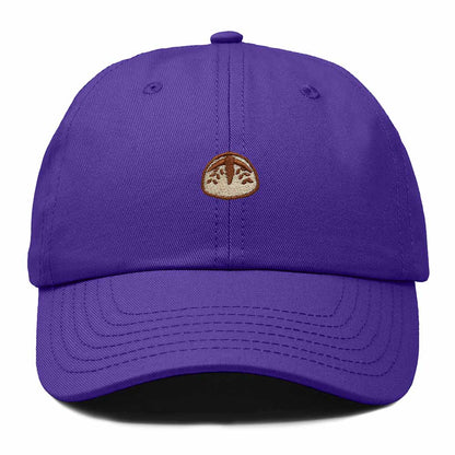 Dalix Sourdough Bread Embroidery Baseball Cap Adjustable Low Profile Cotton Twill Dad Hat Womens in Purple