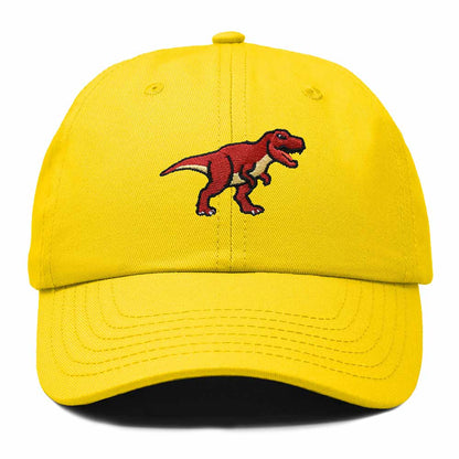Dalix T Rex Embroidered Tyrannosaurus Dinosaur Cotton Summer Outdoor Baseball Cap Dad Hat Mens in Gold