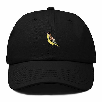 Dalix Western Meadowlark Montana Embroidered Bird Cotton Baseball Cap Dad Hat Mens Womens Outdoor Summer in Black
