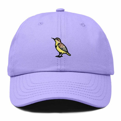 Dalix Western Meadowlark Montana Embroidered Bird Cotton Baseball Cap Dad Hat Mens Womens Outdoor Summer in Lavender