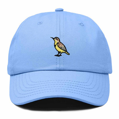 Dalix Western Meadowlark North Dakota Embroidered Bird Cotton Baseball Cap Dad Hat Mens Womens Outdoor Summer in Light Blue