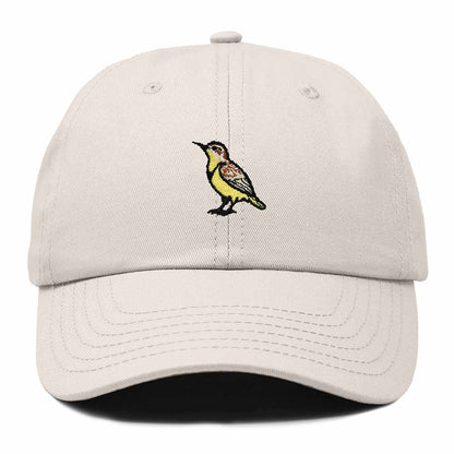 Dalix Western Meadowlark Oregon Embroidered Bird Cotton Baseball Cap Dad Hat Mens Womens Outdoor Summer
 Embroidered Bird Cotton Baseball Cap Dad Hat Mens Womens Outdoor Summer in Beige