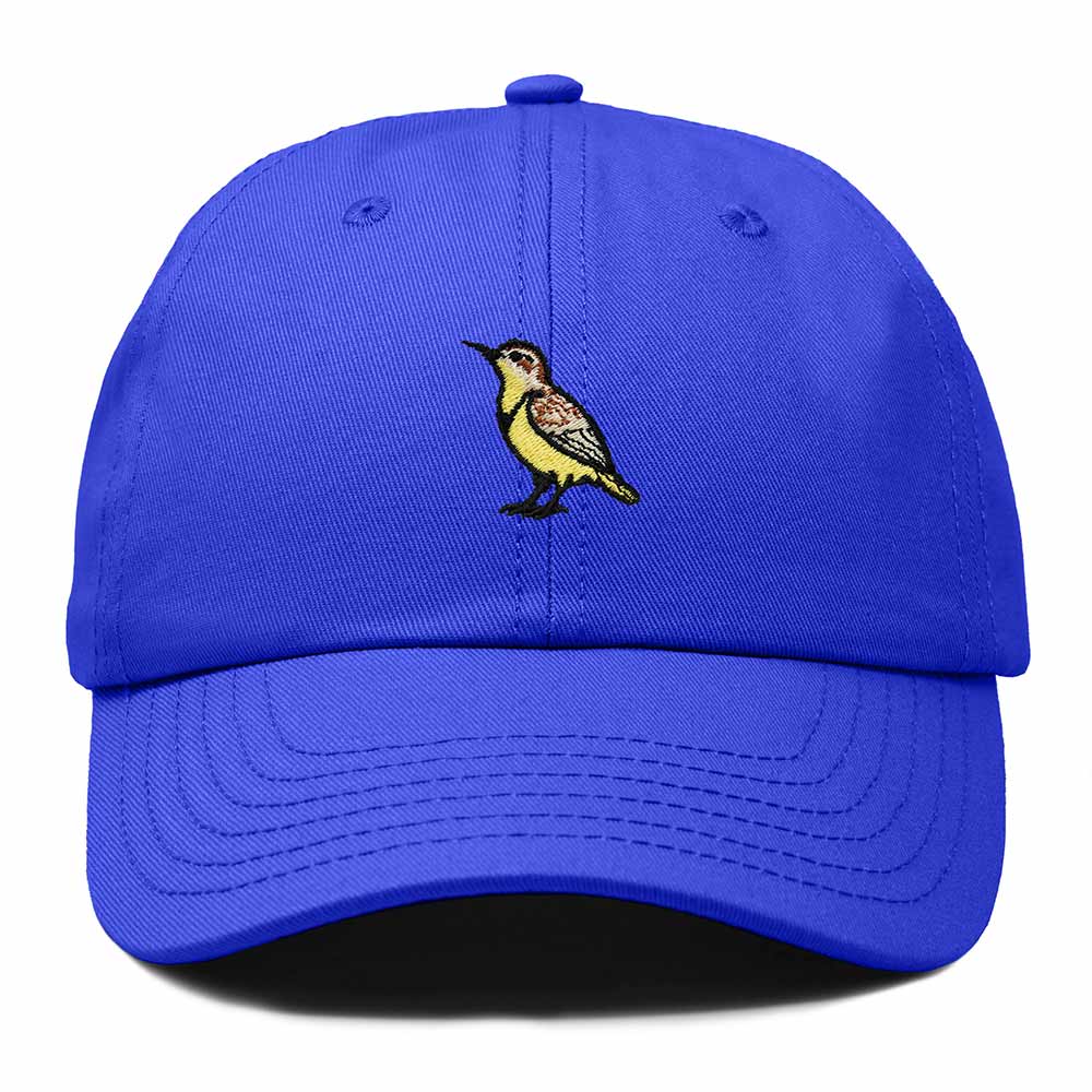 Dalix Western Meadowlark Oregon Embroidered Bird Cotton Baseball Cap Dad Hat Mens Womens Outdoor Summer
 Embroidered Bird Cotton Baseball Cap Dad Hat Mens Womens Outdoor Summer in Royal Blue